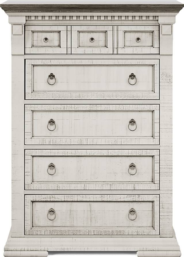 Crestwell Manor White 8 Pc Queen Bedroom - Thumbnail - Image 11