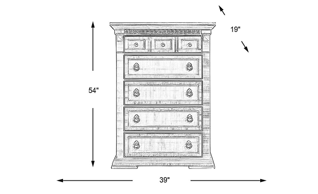 Crestwell Manor White Chest