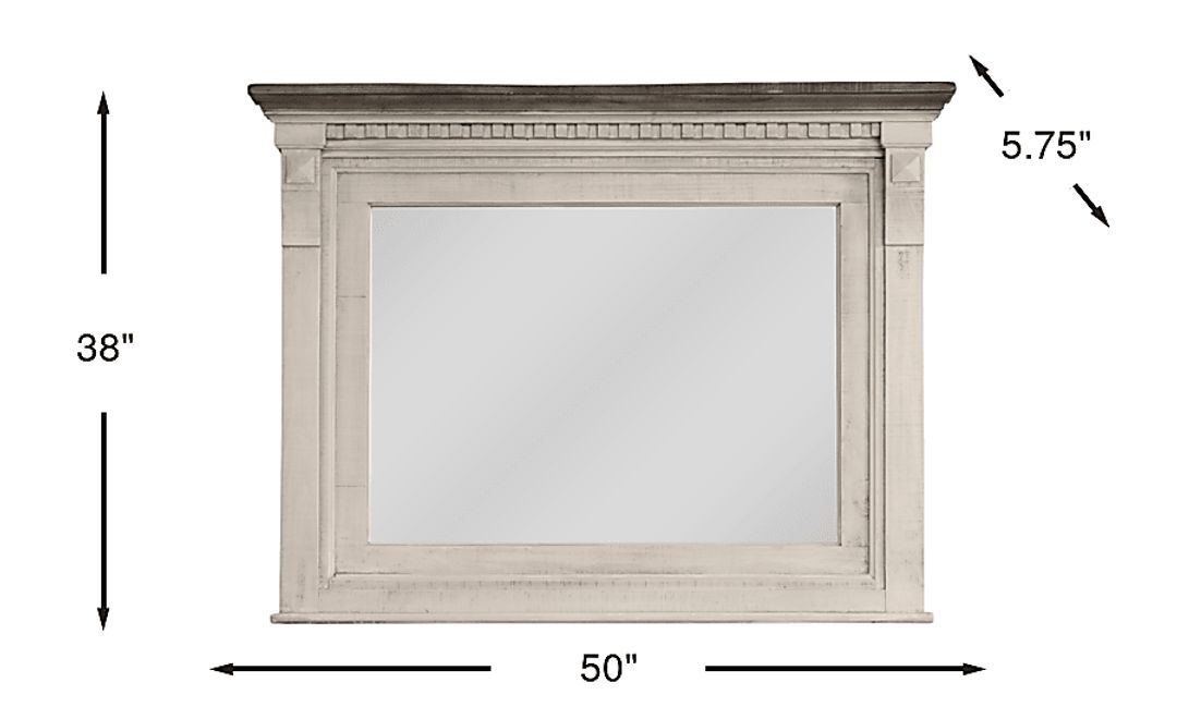 Crestwell Manor White Mirror