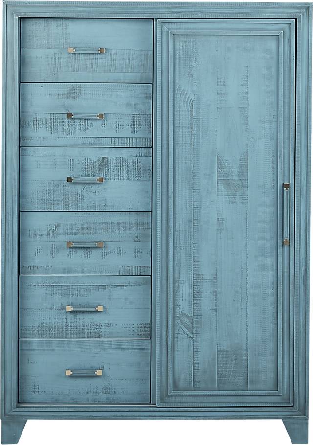 Crestwood Creek Blue Gentleman's Chest - Thumbnail - Image 1
