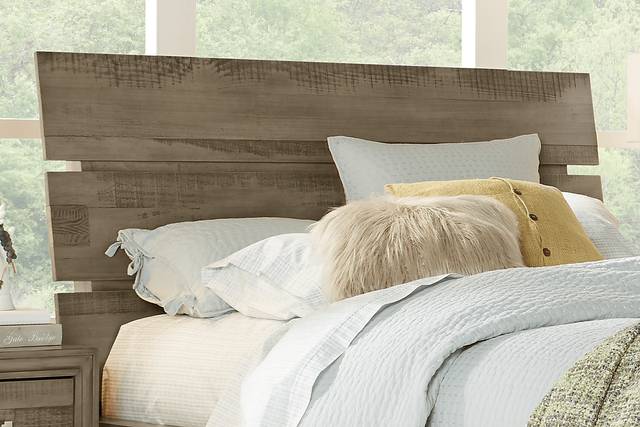 Crestwood Creek Gray 3 Pc King Panel Bed - Thumbnail - Image 2