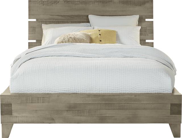 Crestwood Creek Gray 3 Pc King Panel Bed - Thumbnail - Image 1