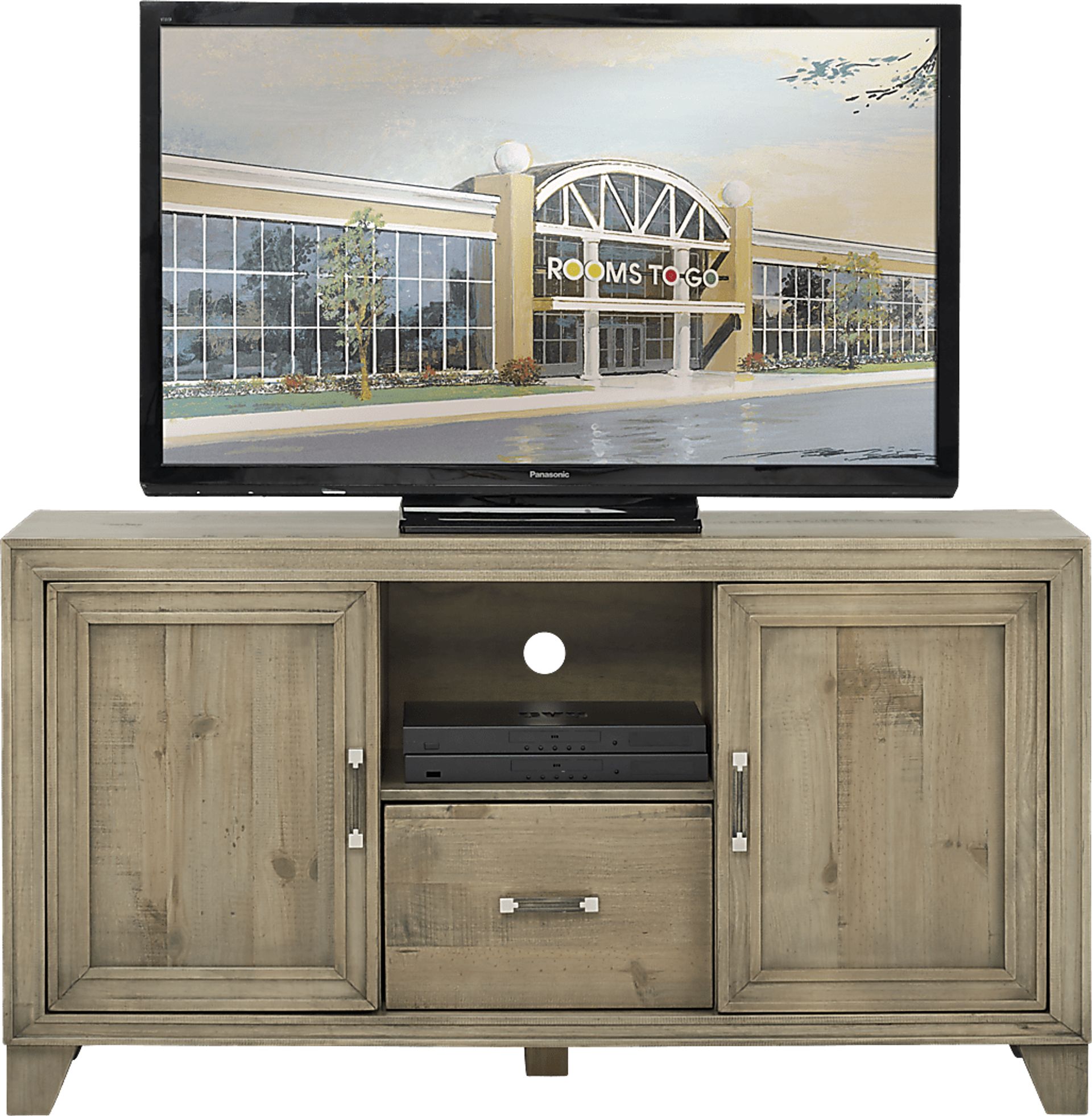 Crestwood Creek Gray 60 in. Console - Image 1