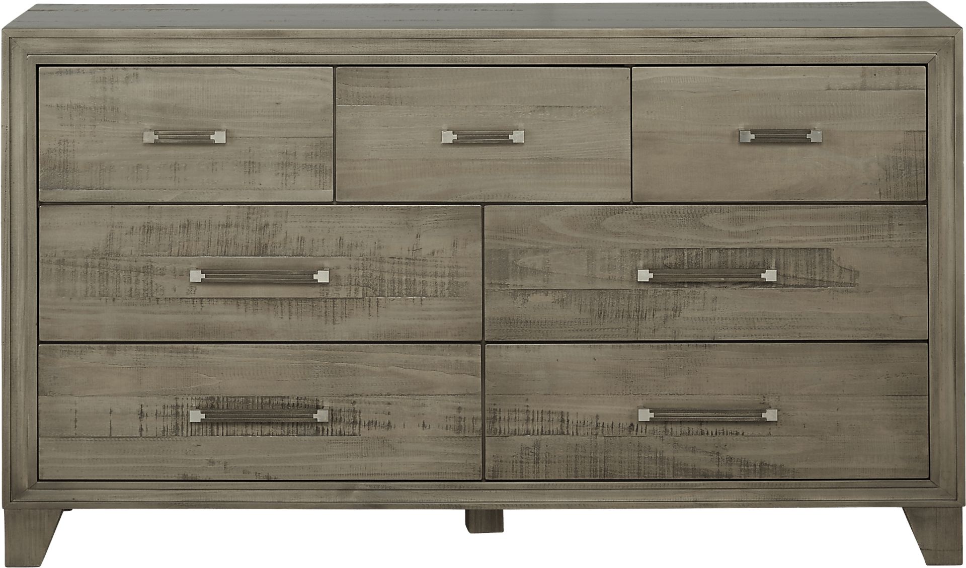 Crestwood Creek 5 Pc Gray King Bedroom Set With Dresser, Mirror, 3 Pc