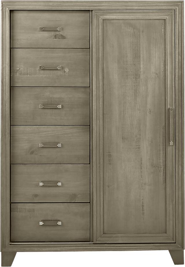 Crestwood Creek Gray Gentleman's Chest - Thumbnail - Image 1
