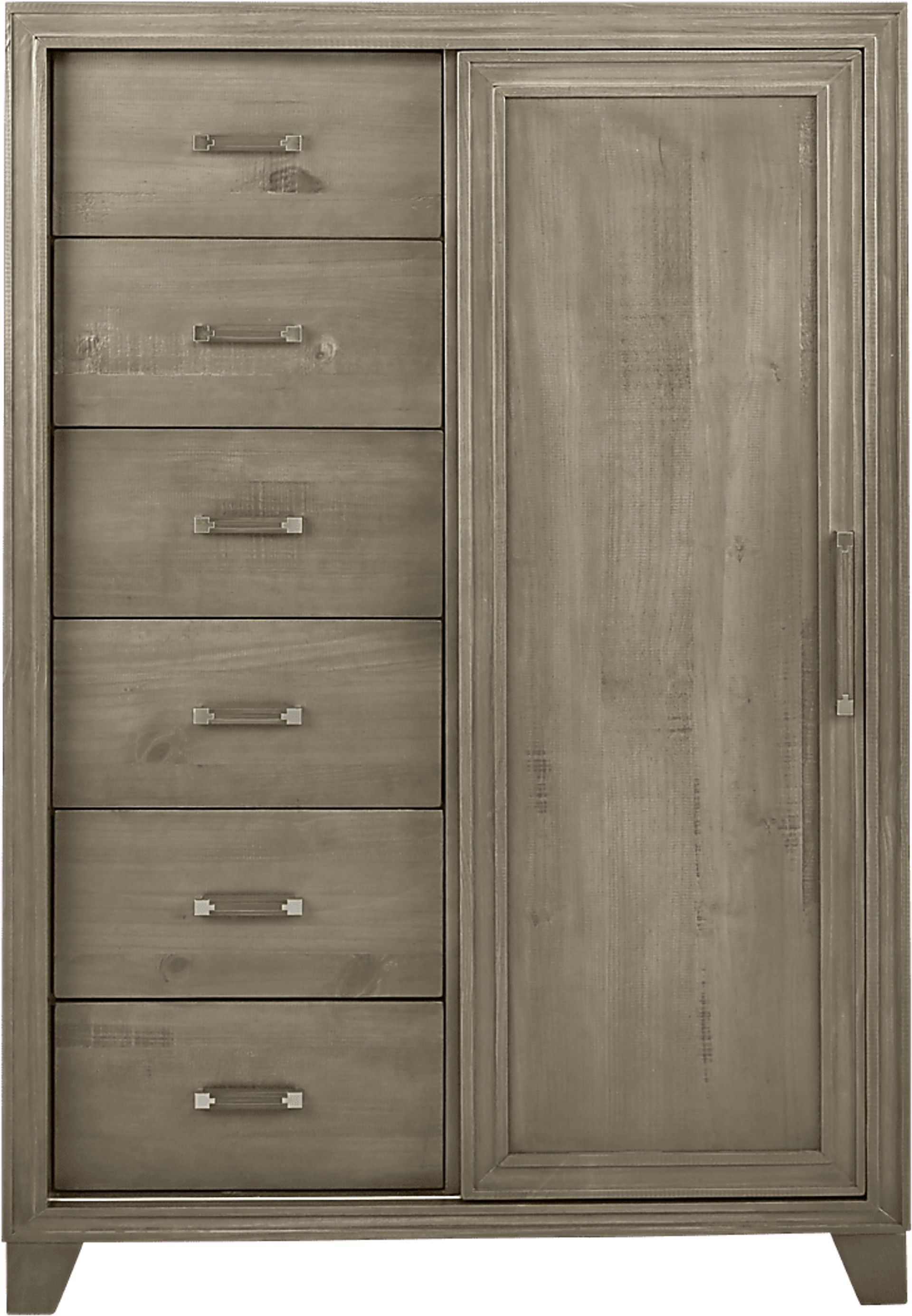 Crestwood Creek Gray Gentleman's Chest - Image 1