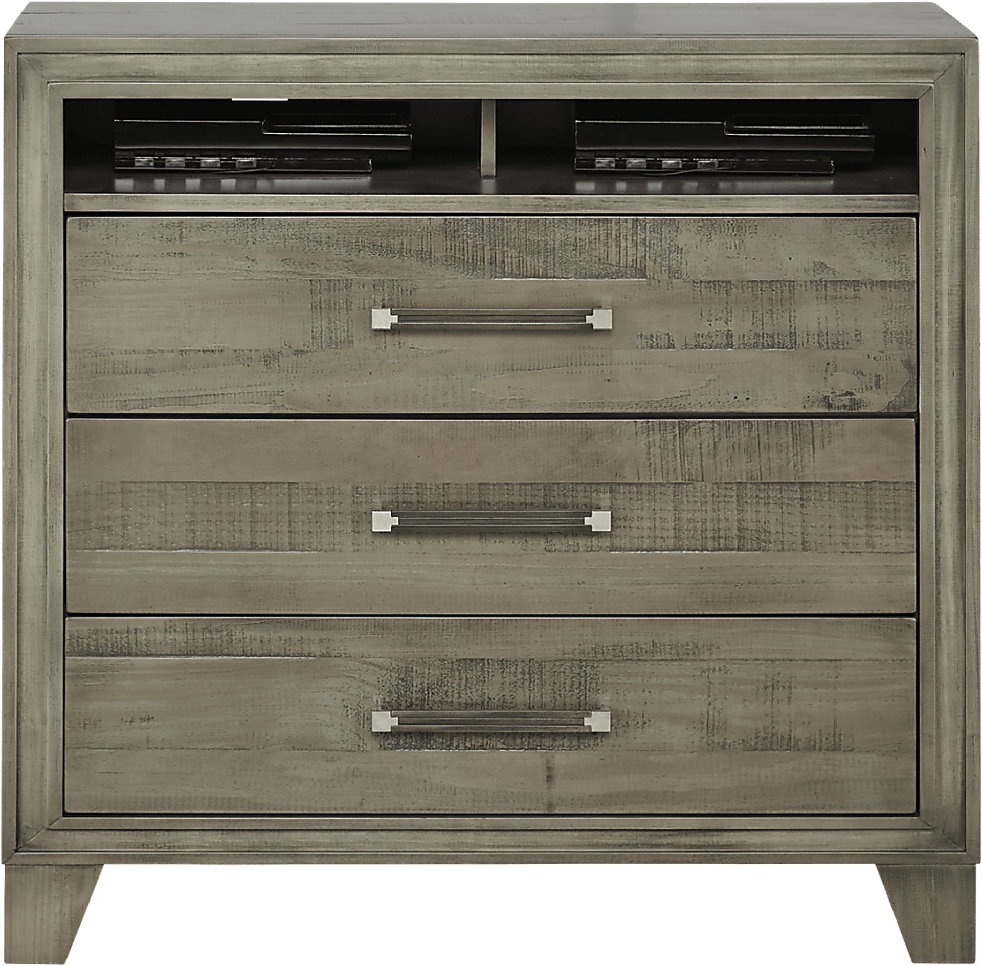 Crestwood Creek Gray Media Chest - Image 1
