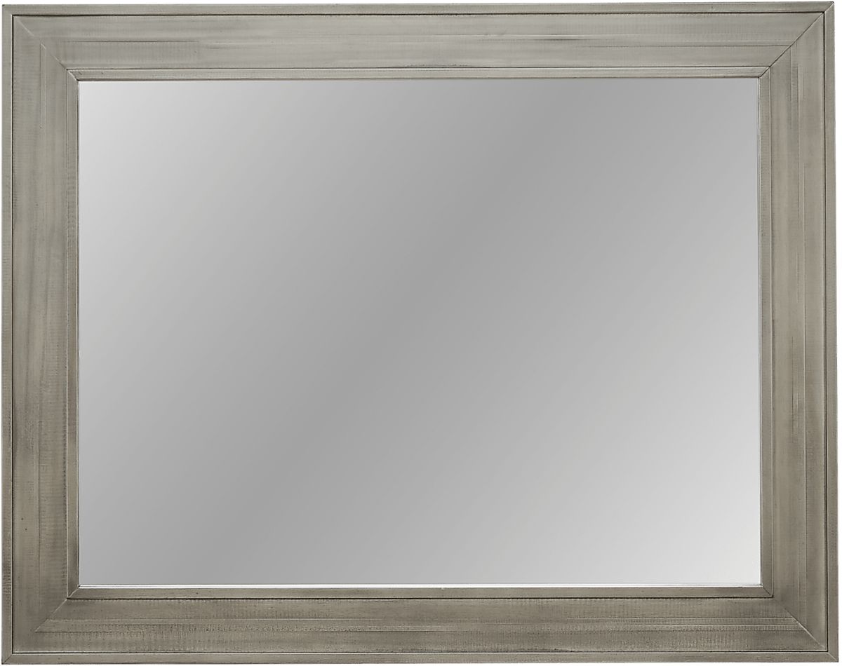 Crestwood Creek 7 Pc Gray King Bedroom Set With Dresser, Mirror, 3 Pc