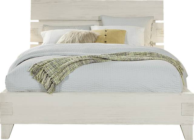 Crestwood Creek Ivory 3 Pc King Panel Bed - Thumbnail - Image 1