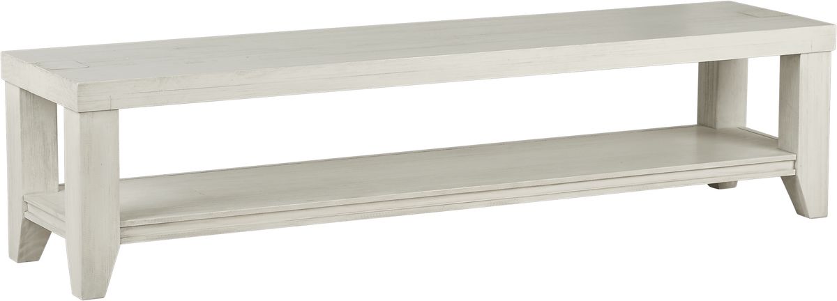 Crestwood Creek Ivory Light Wood,White Bench | Rooms to Go