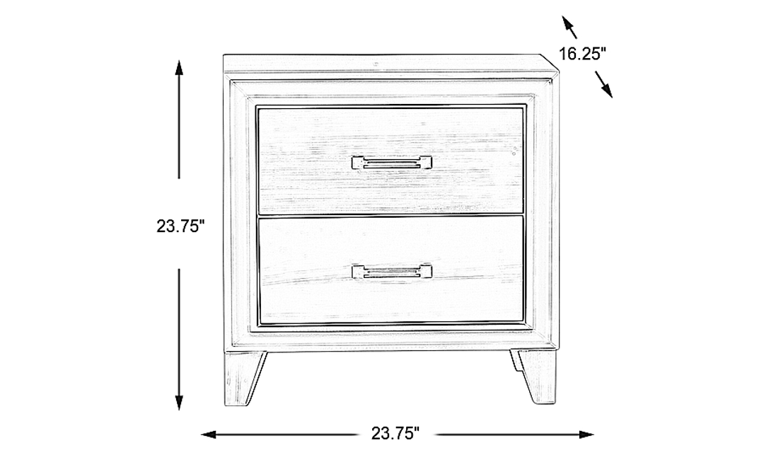 Crestwood Creek Ivory Nightstand