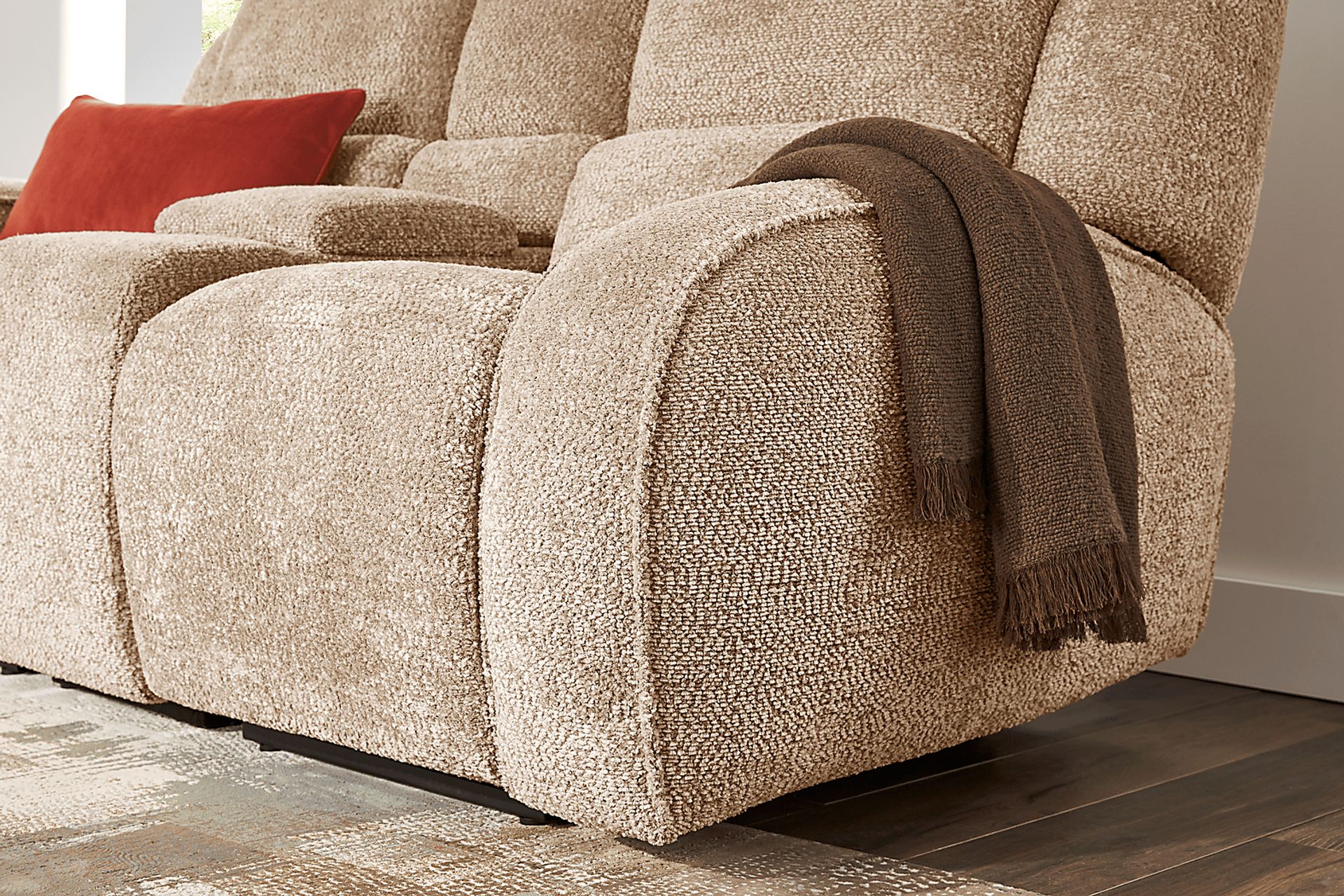 Crestwood Tan 5 Pc Dual Power Reclining Living Room - Image 16