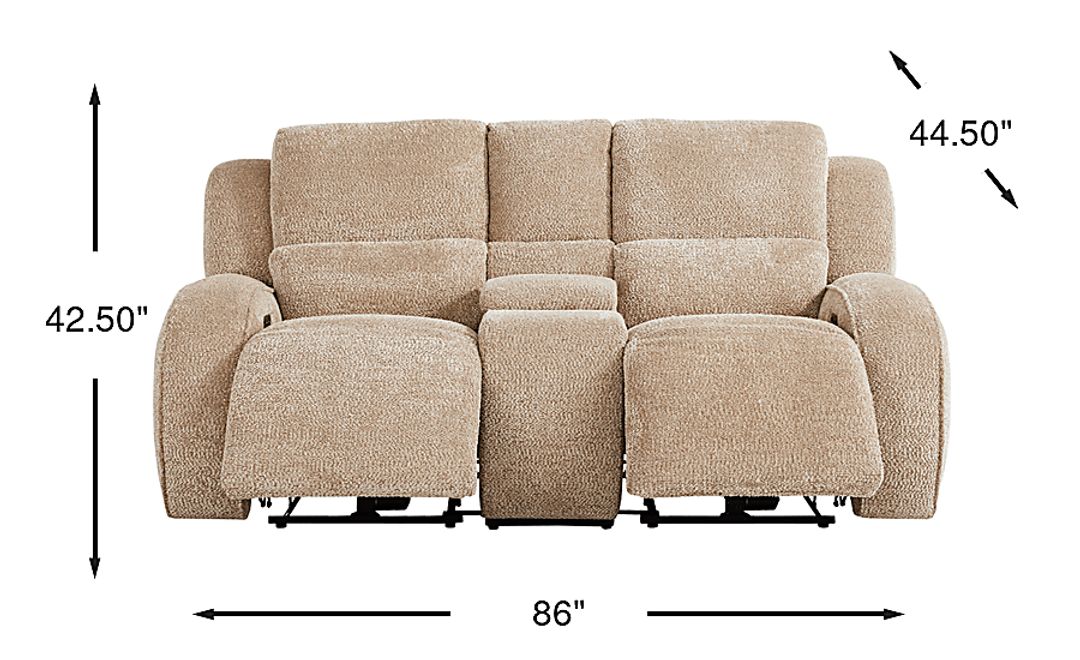 Crestwood Dual Power Reclining Loveseat