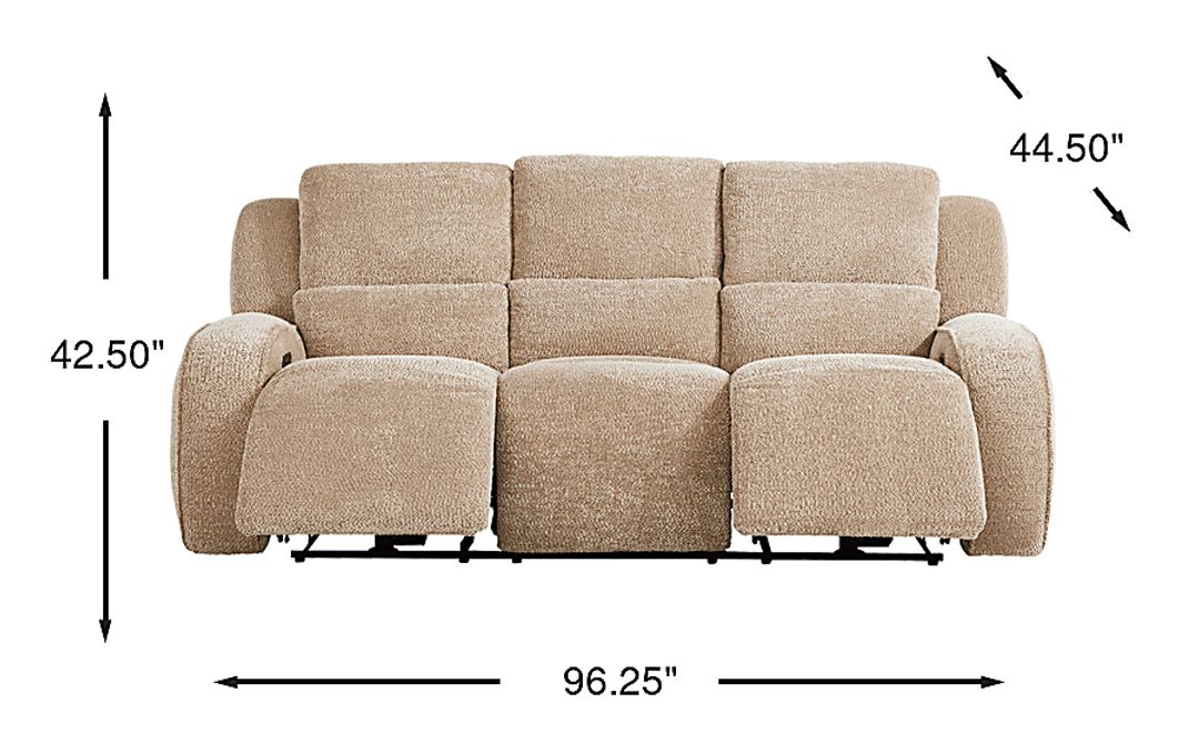 Crestwood Dual Power Reclining Sofa