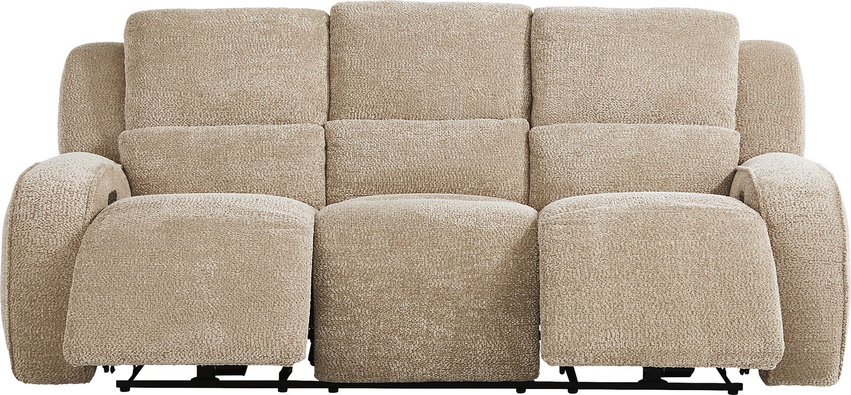Crestwood Tan Dual Power Reclining Sofa