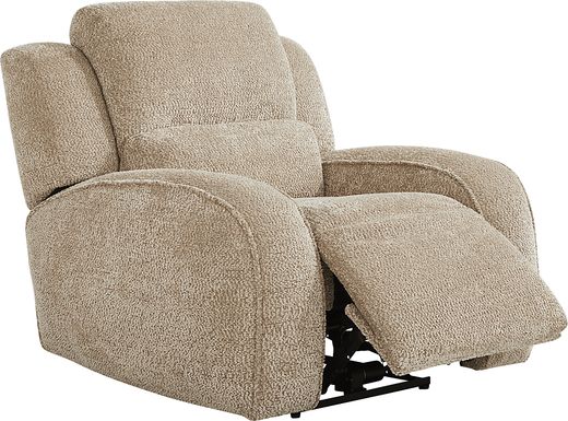 Crestwood Tan Dual Power Recliner