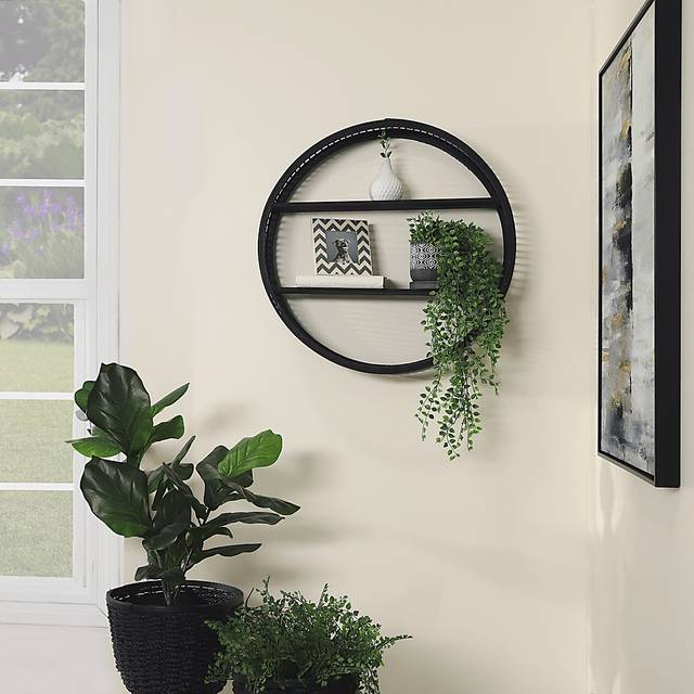Crewdson Black Wall Shelf - Thumbnail - Image 2