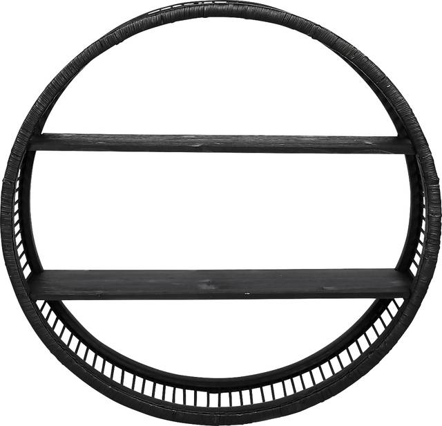 Crewdson Black Wall Shelf - Thumbnail - Image 1