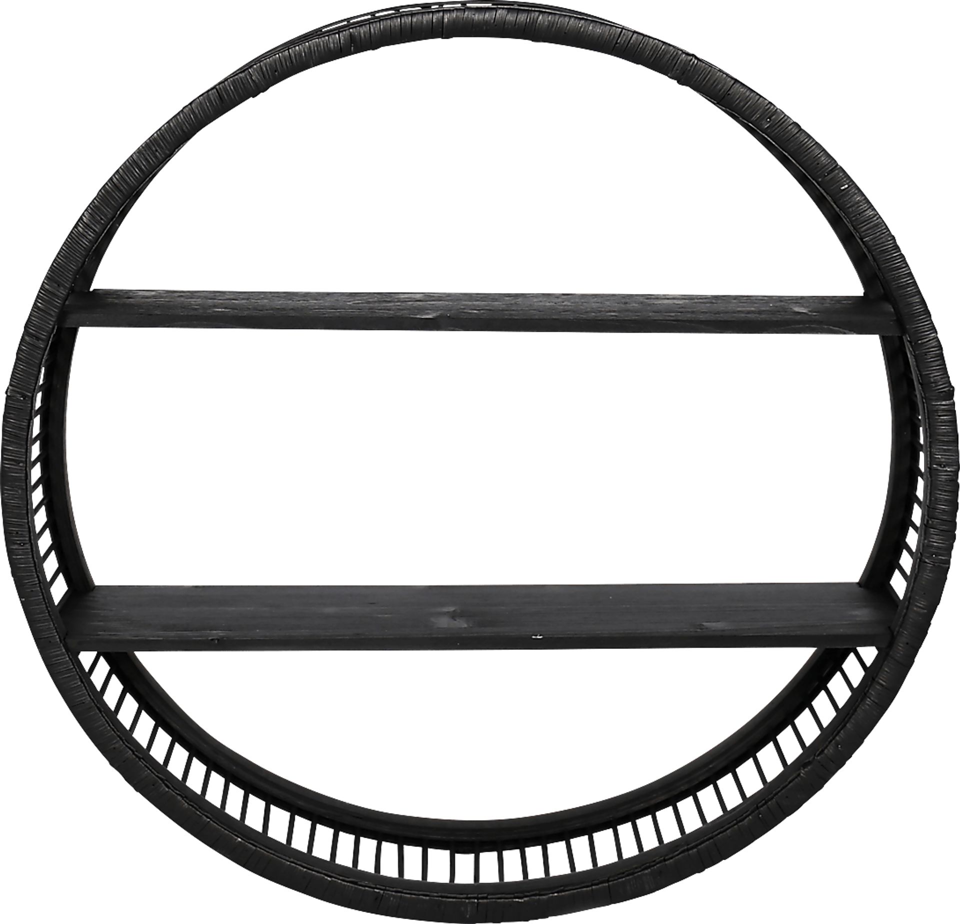 Crewdson Black Wall Shelf - Image 1