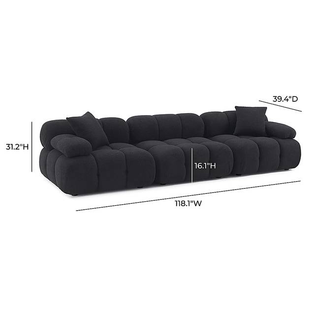 Crianza Black Sofa - Thumbnail - Image 2