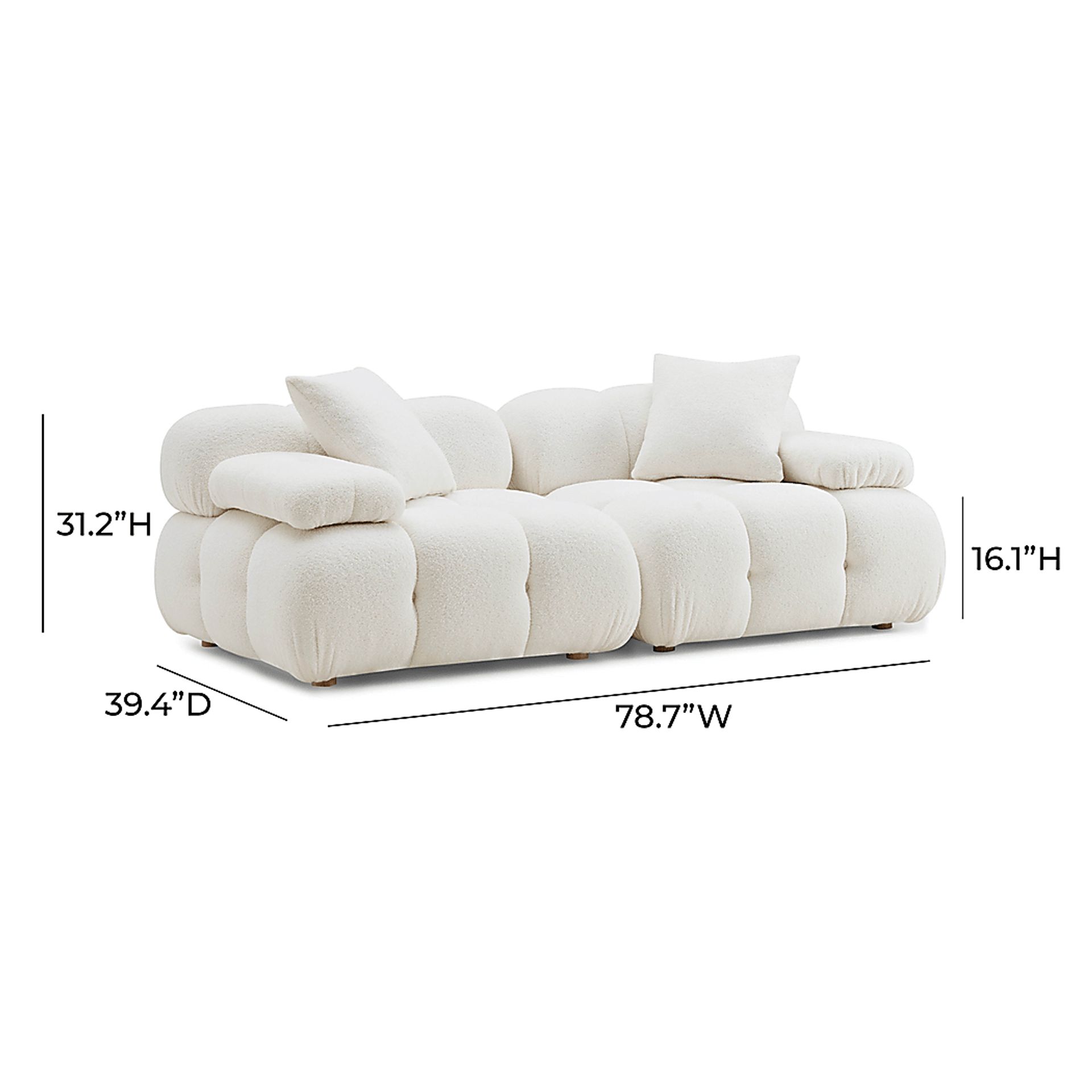 Crianza Cream Loveseat - Image 6