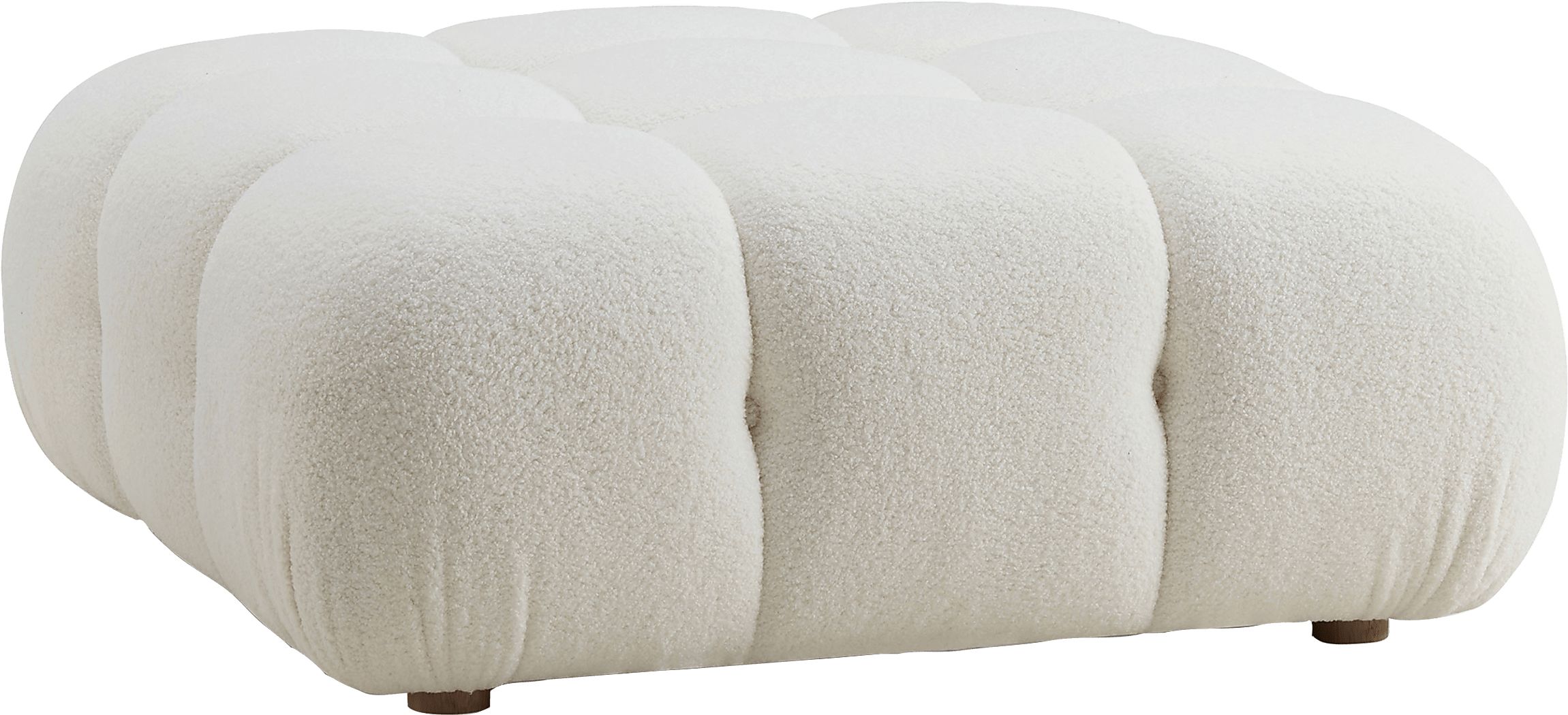 Crianza Cream Ottoman