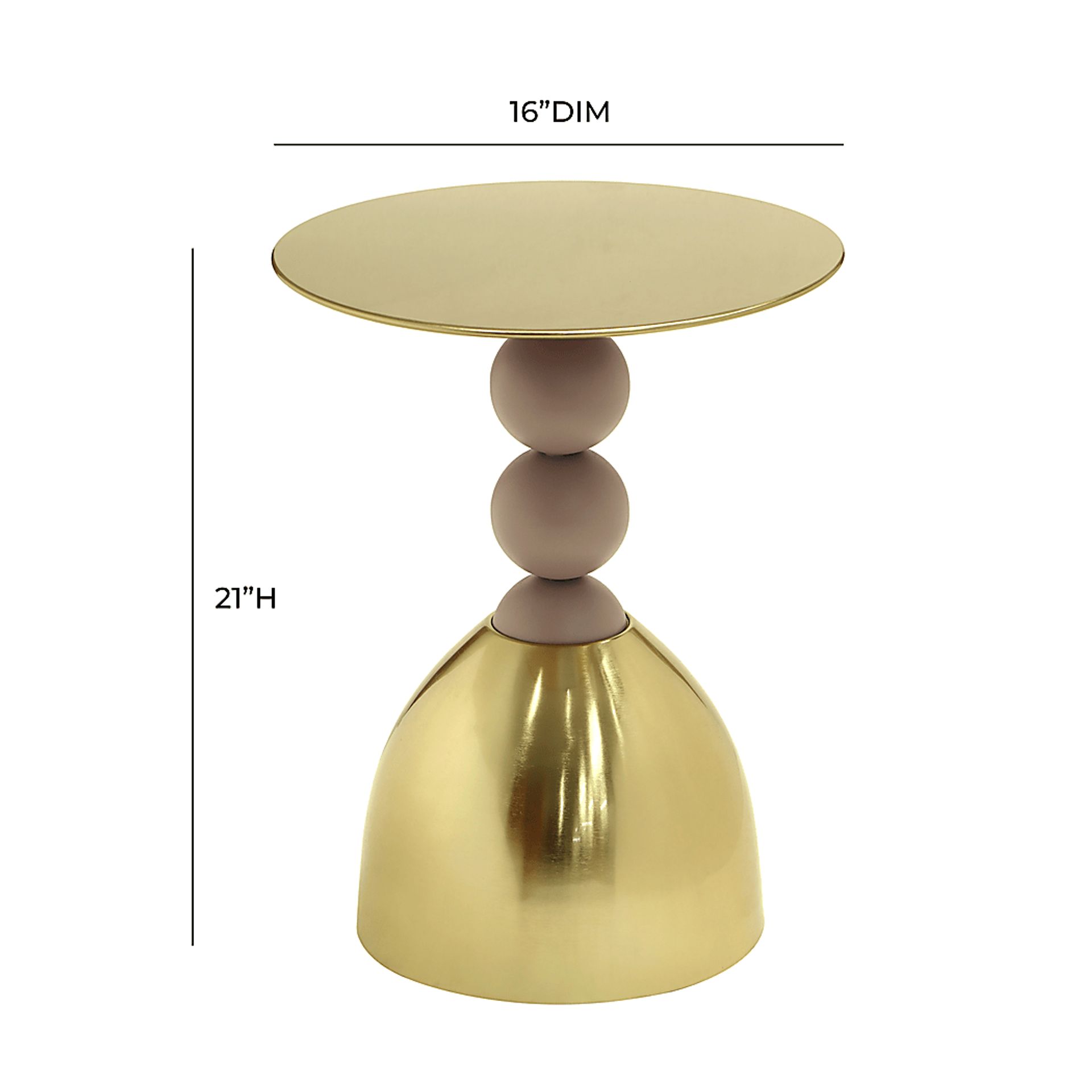 Crimera Gold End Table - Image 7