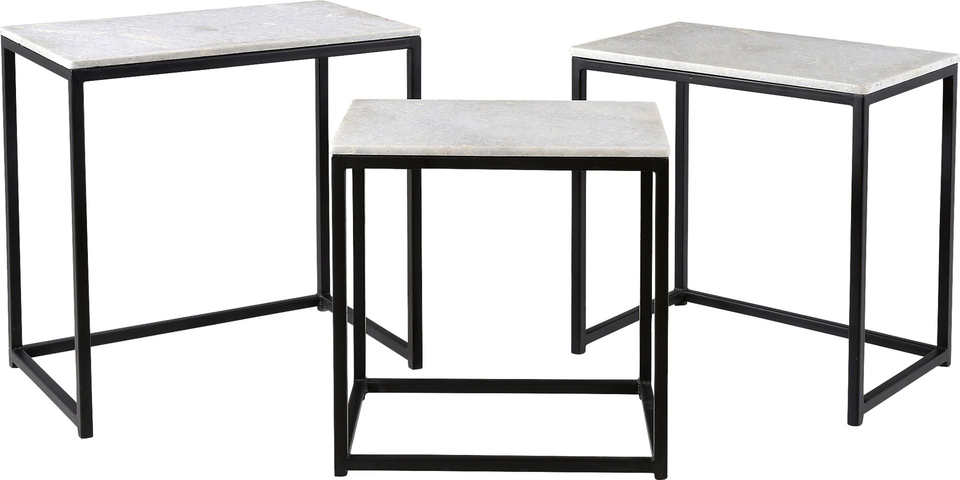 Crispin Black Set of 3 Nesting Tables - Image 3