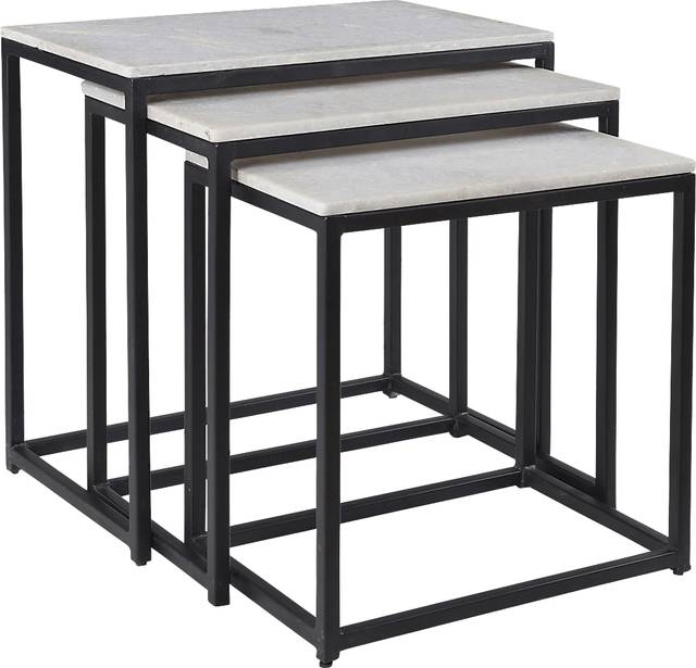 Crispin Black Set of 3 Nesting Tables - Thumbnail - Image 1