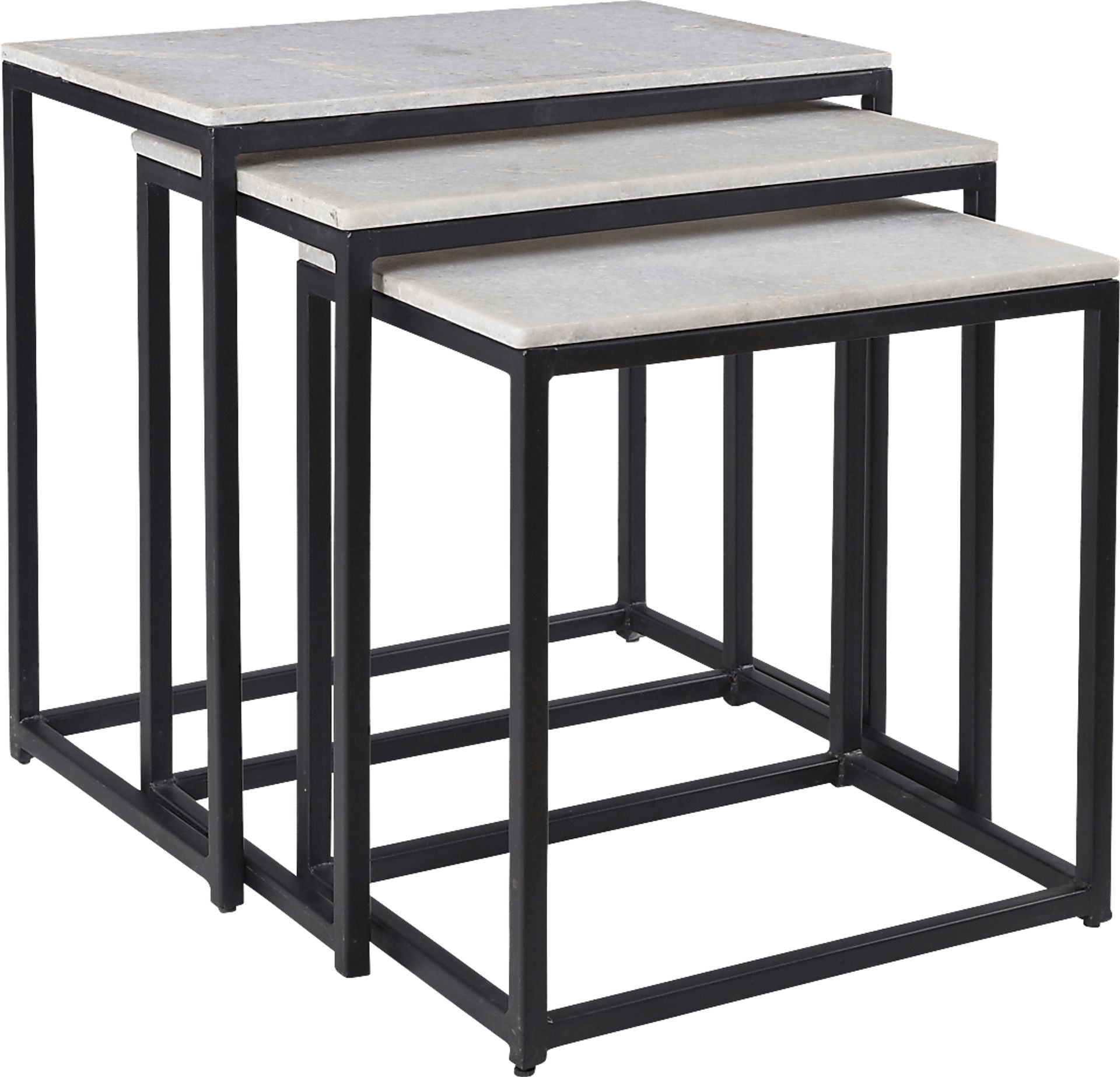 Crispin Black Set of 3 Nesting Tables - Image 1