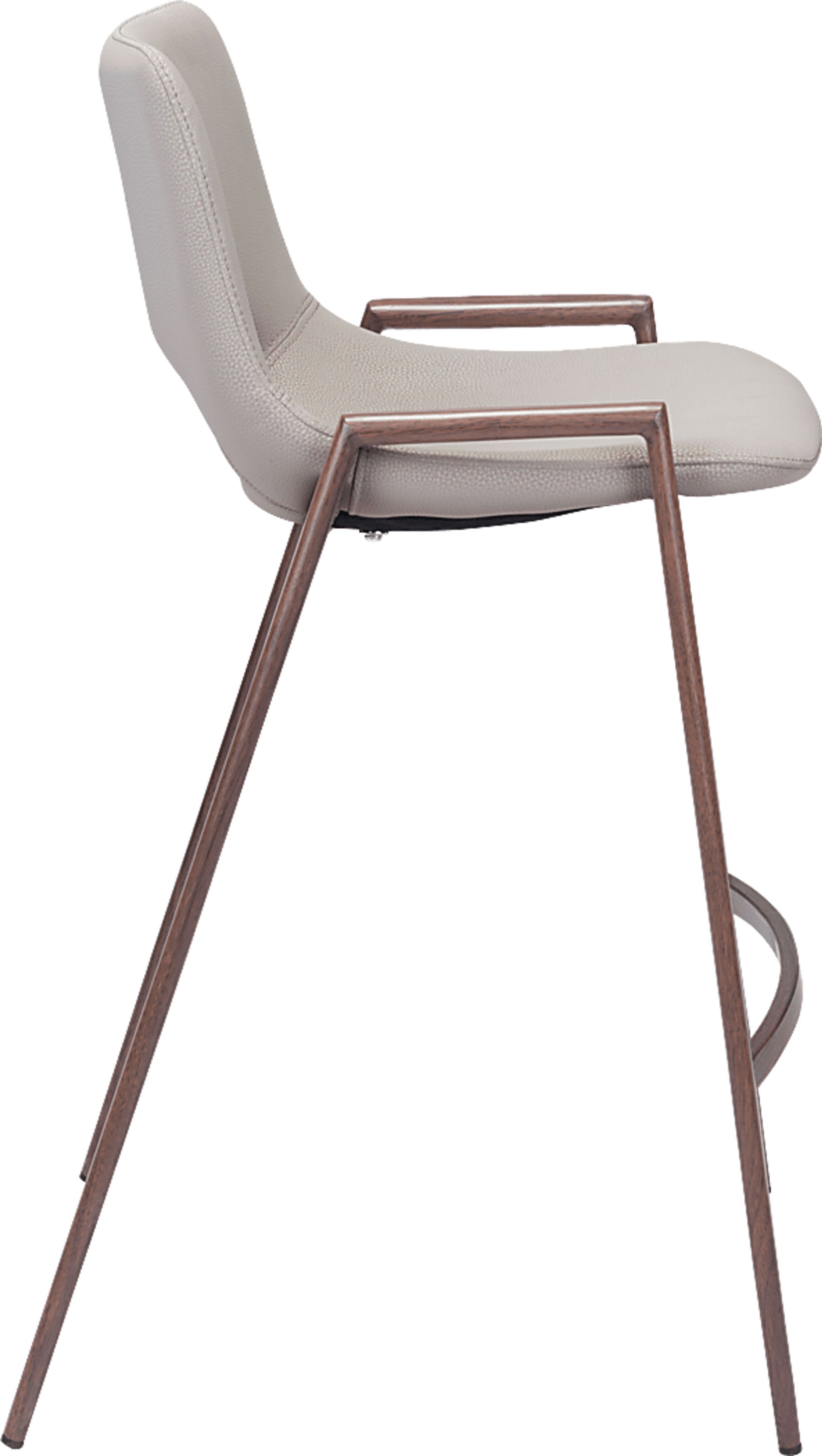 Cristway Beige Counter Stool, Set of 2 - Image 3