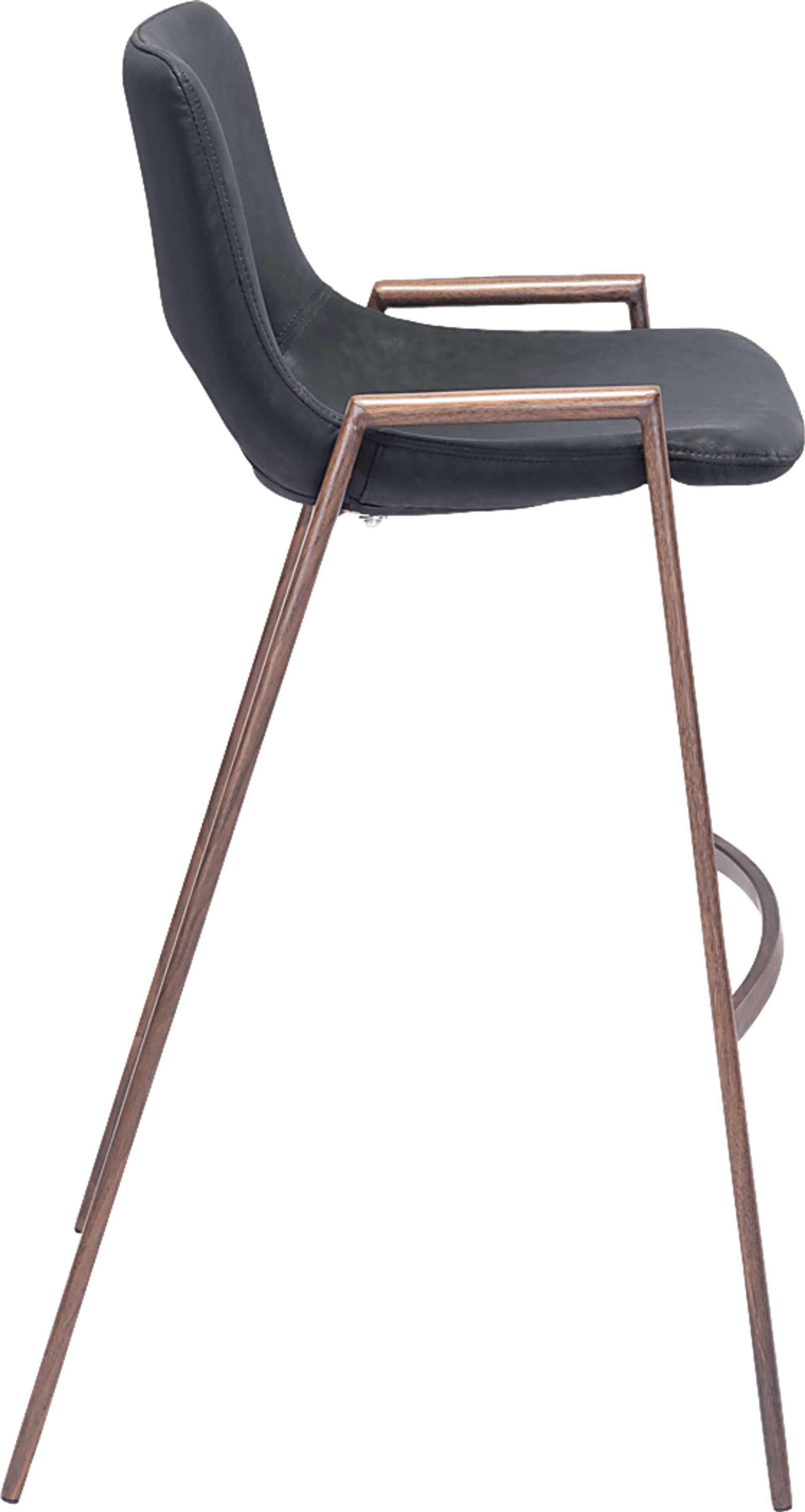 Cristway Black Barstool, Set of 2 - Image 3