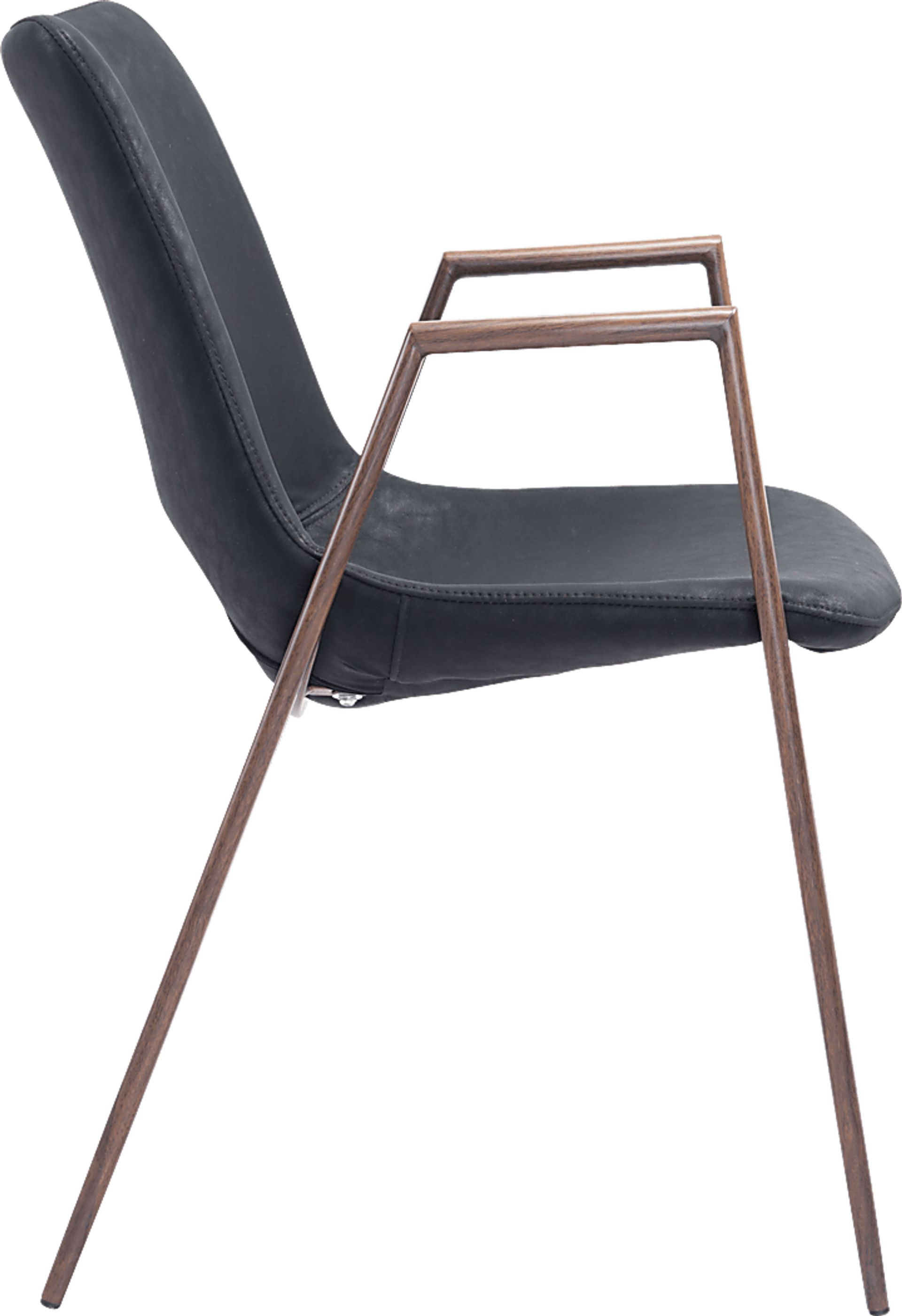 Cristway Black Side Chair, Set of 2 - Image 3