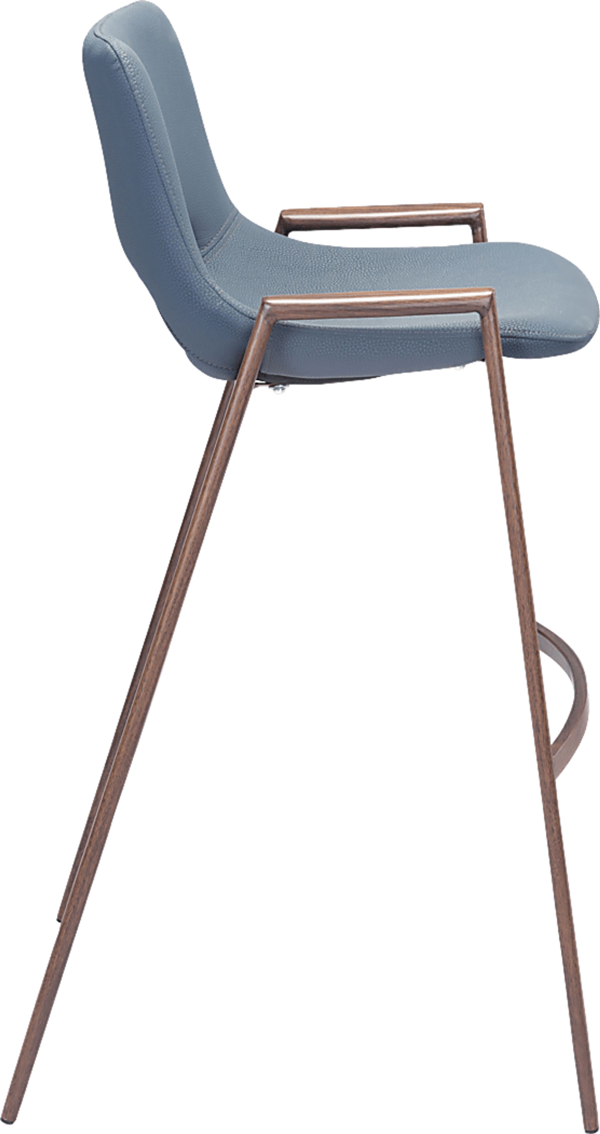 Cristway Gray Barstool, Set of 2 - Image 3