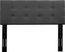 Criswell Dark Gray King Upholstered Headboard