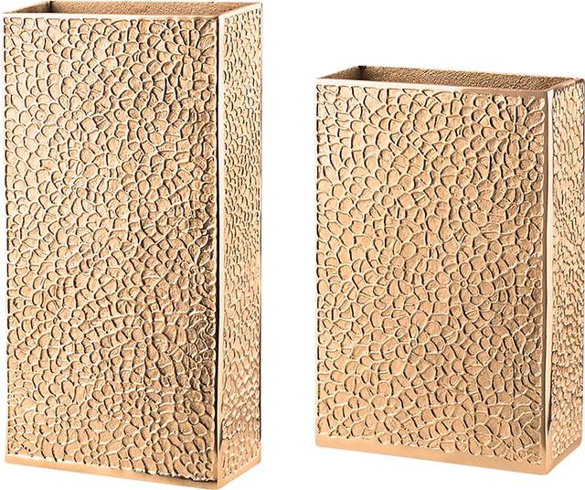 Croffut Gold Vase, Set of 2 - Thumbnail - Image 1
