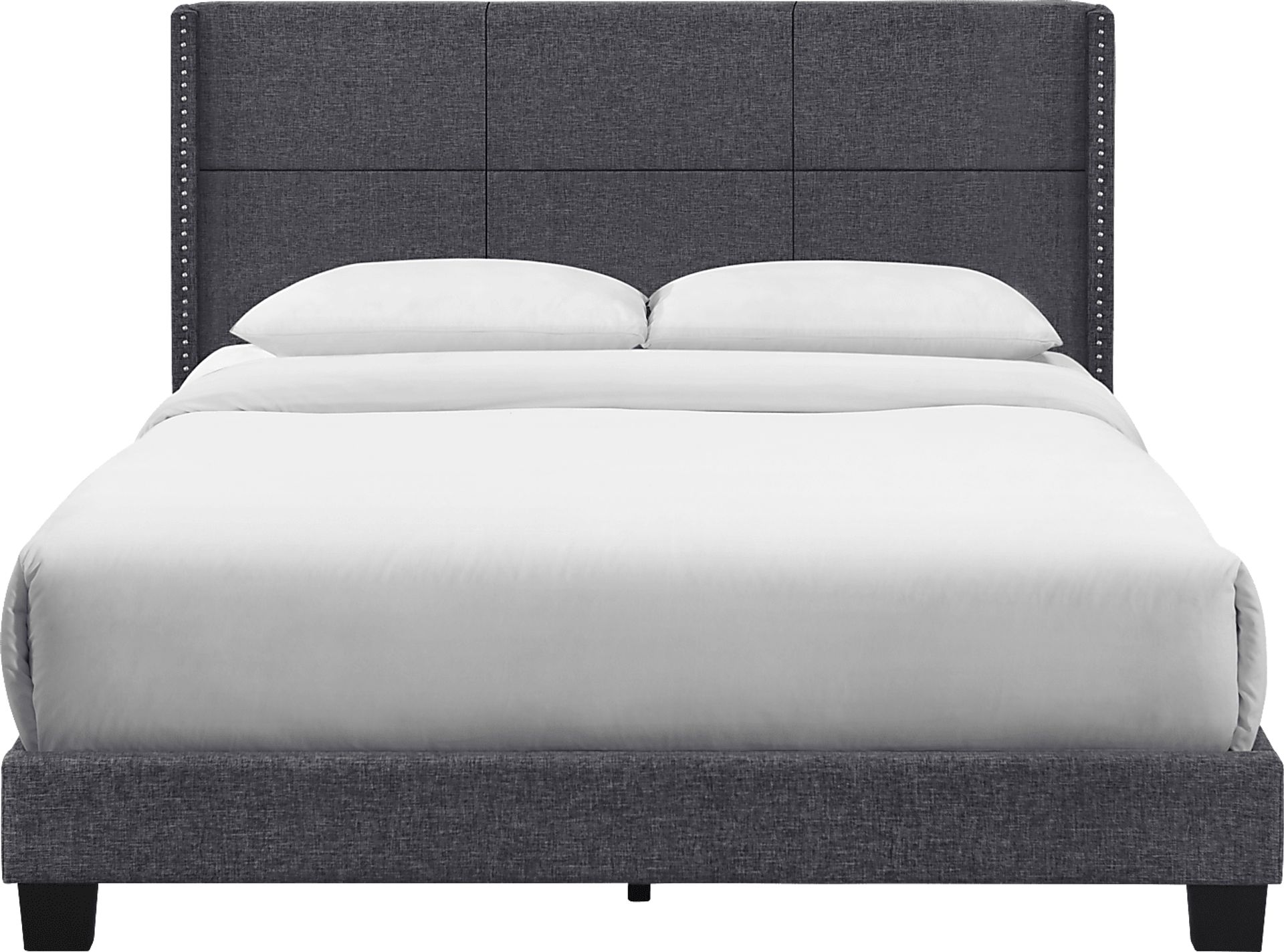 Cromwell Gray King Platform Bed - Image 1