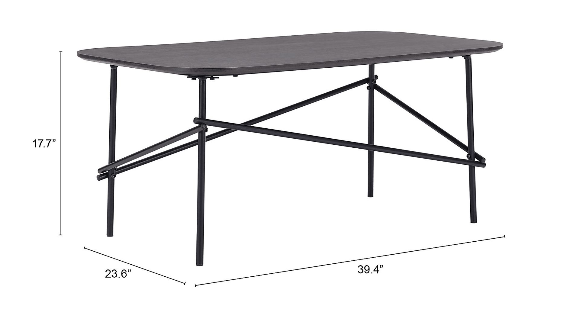 Croshaw Dark Brown Cocktail Table - Image 8