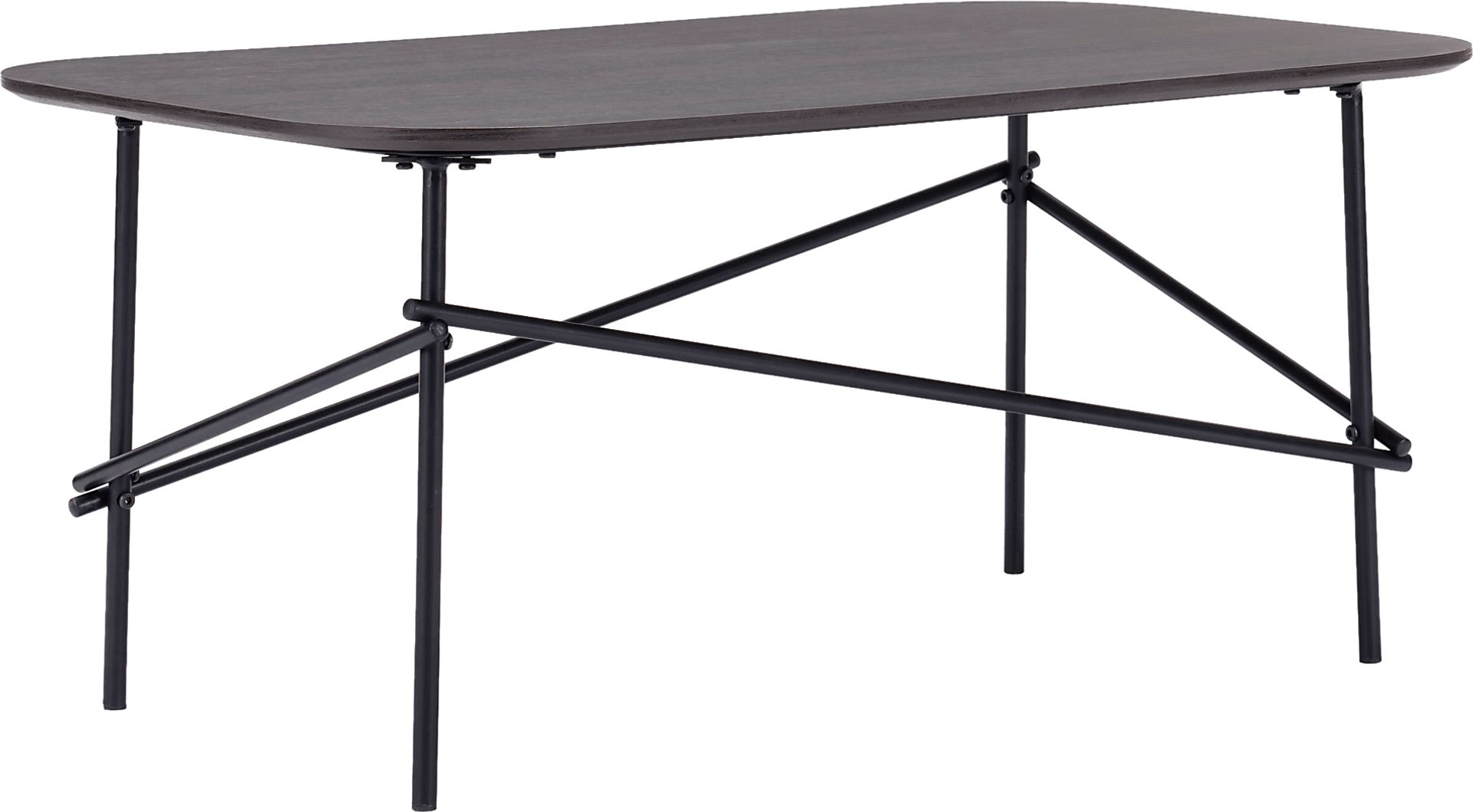 Croshaw Dark Brown Cocktail Table - Image 1
