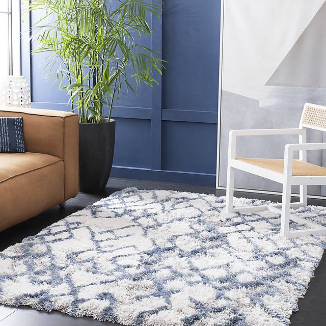 Crossed Paths Blue 8' x 10' Rug - Thumbnail - Image 2