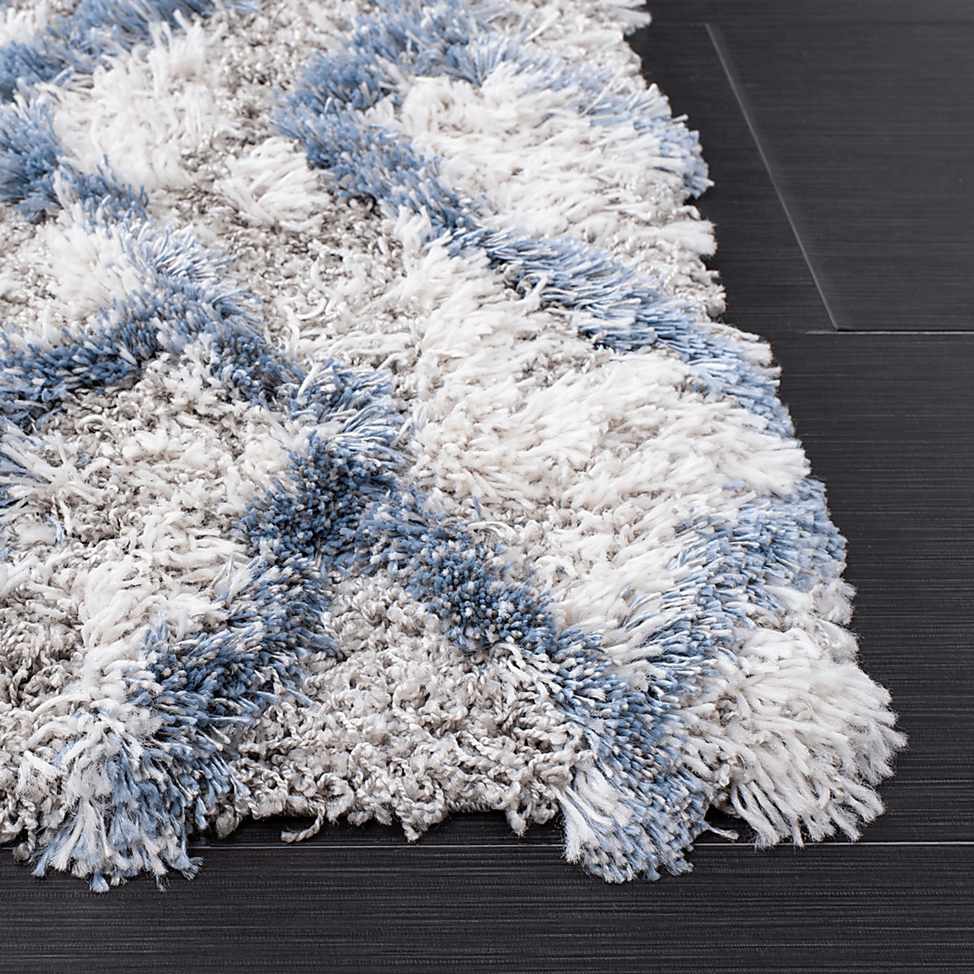Crossed Paths Blue 8' x 10' Rug - Image 3