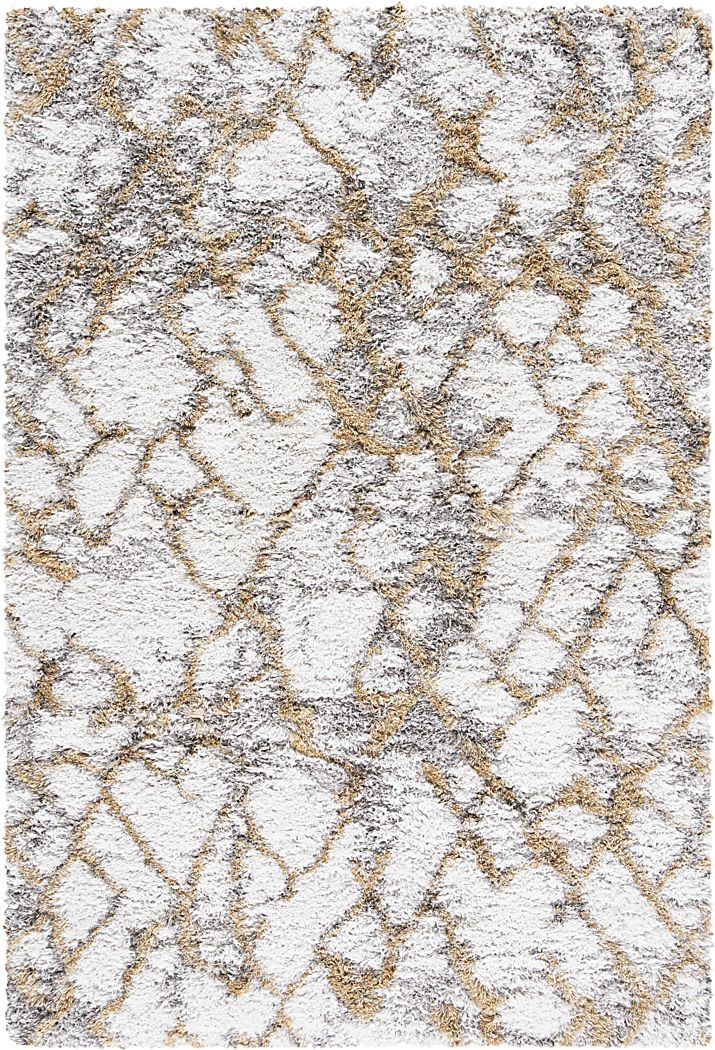 Crossed Paths Gold 8' x 10' Rug