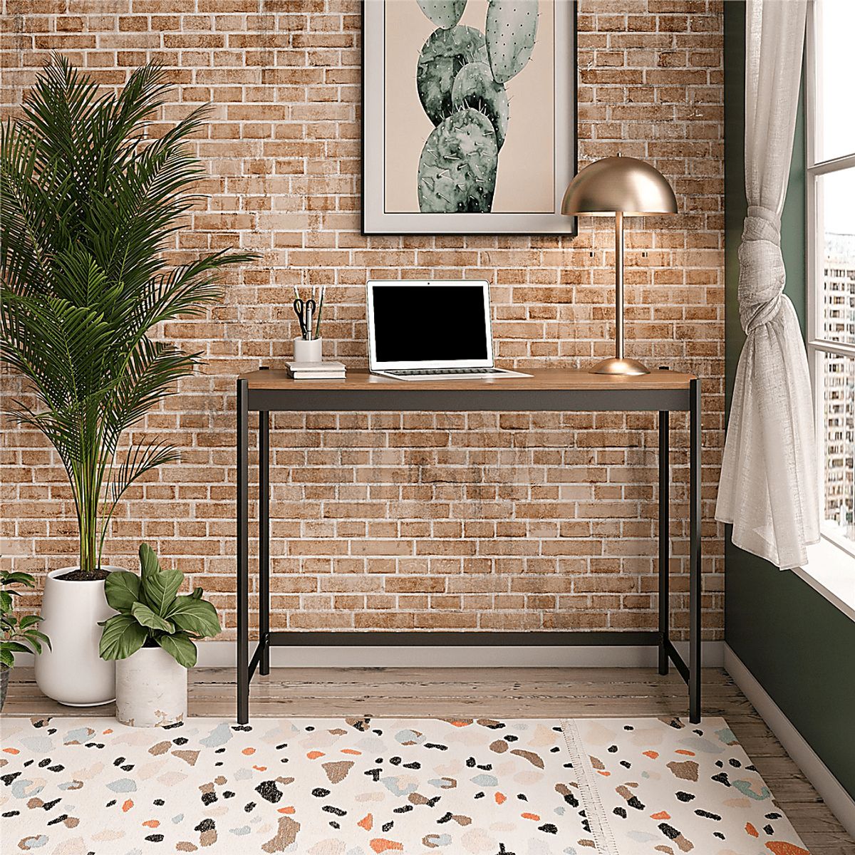 Crossett Gray Desk | Rooms to Go