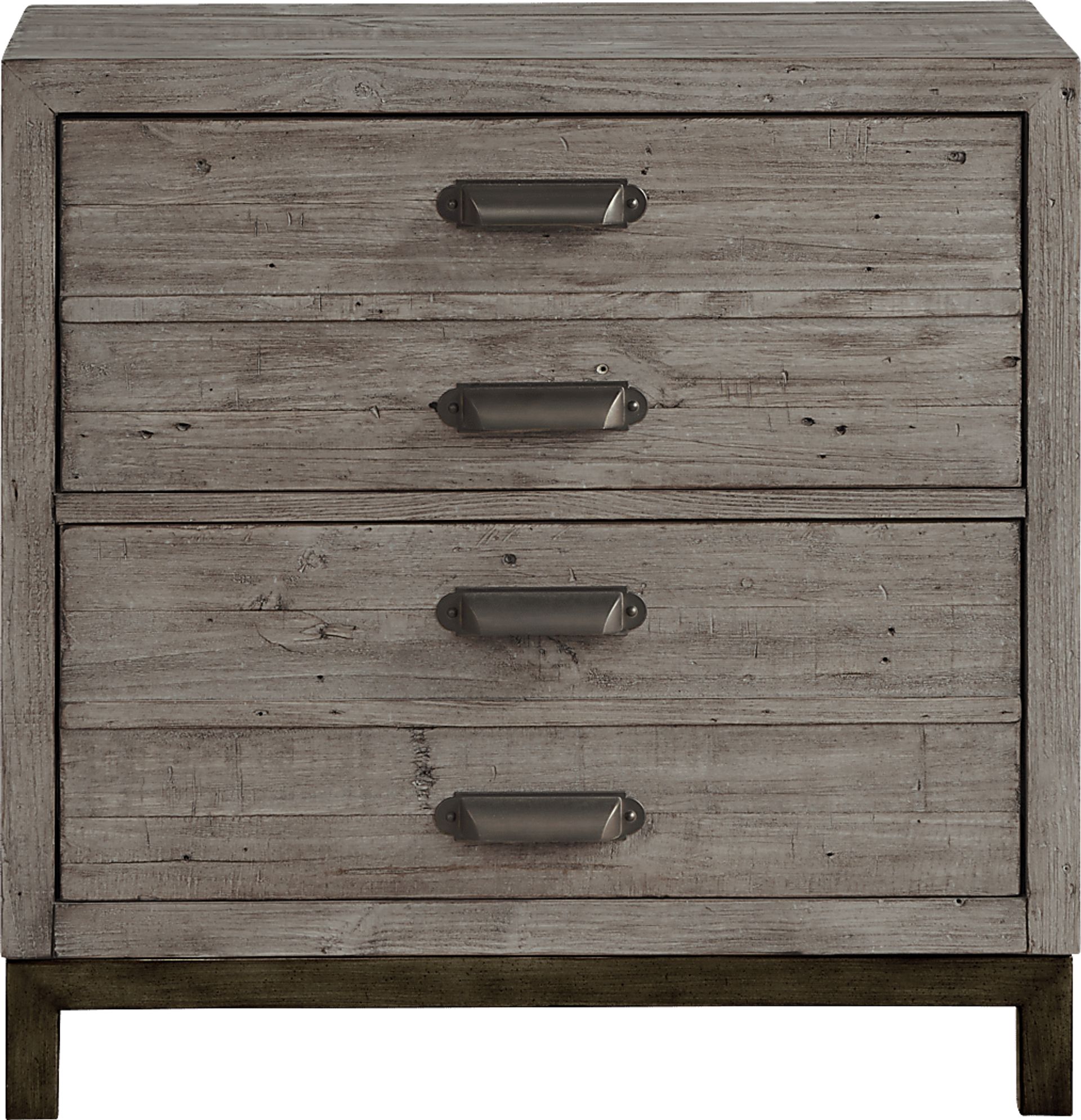 Crossgate Gray 2 Drawer Nightstand - Image 1