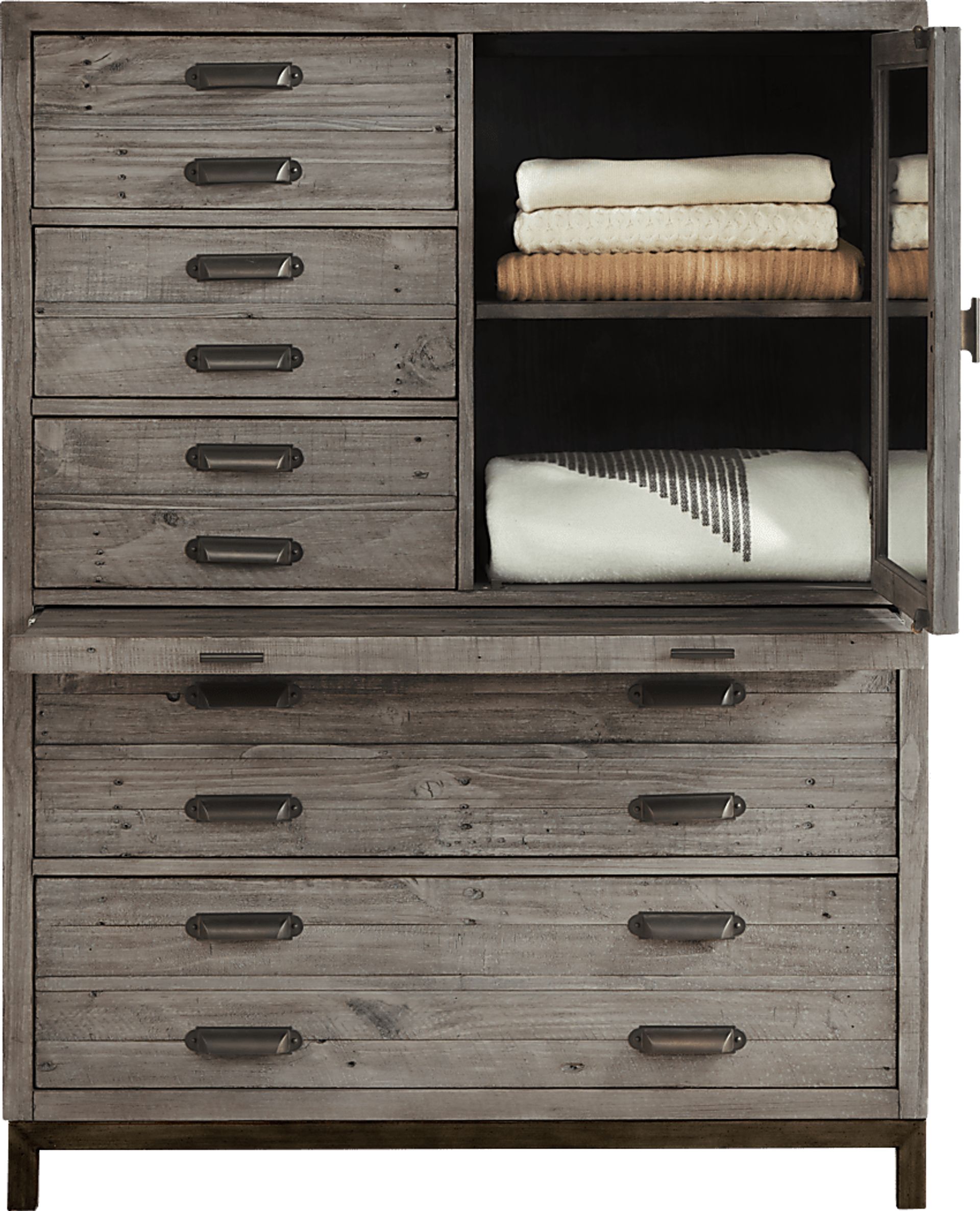 Crossgate Gray Door Chest - Image 2