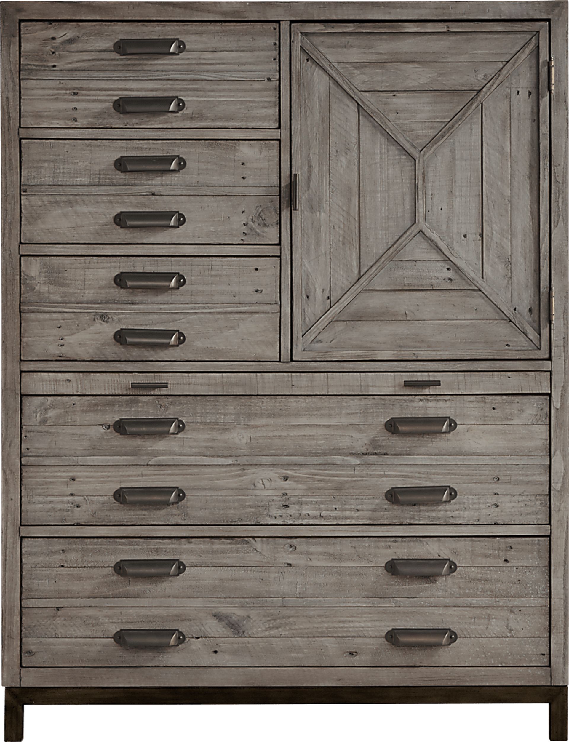 Crossgate Gray Door Chest - Image 1