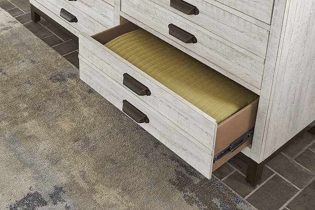 Crossgate White 7 Pc Queen Panel Bedroom - Thumbnail - Image 8