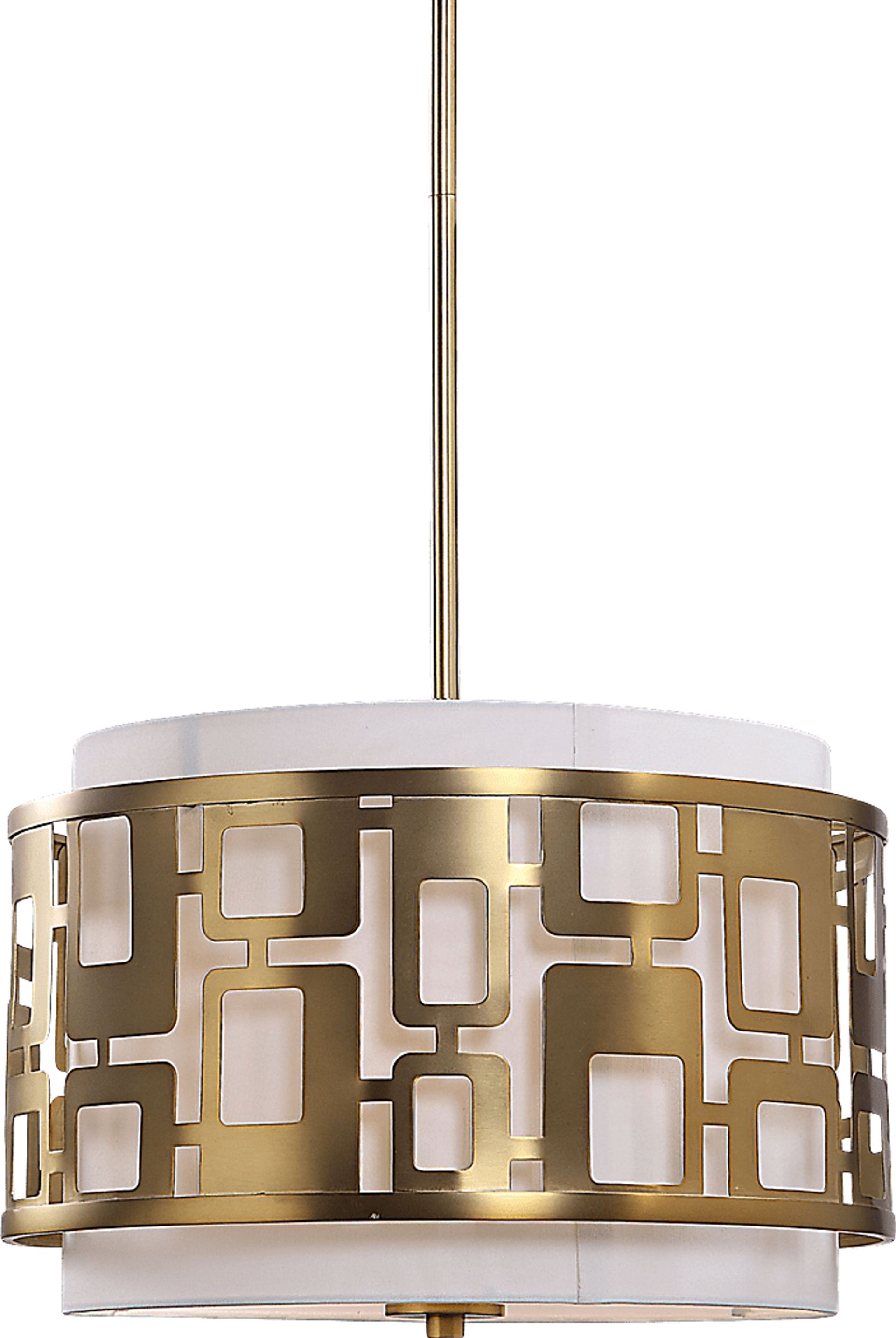 Crossington Brass Pendant - Image 1