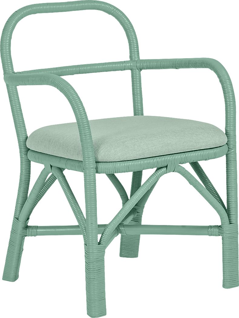 Crosskeys Green Arm Chair