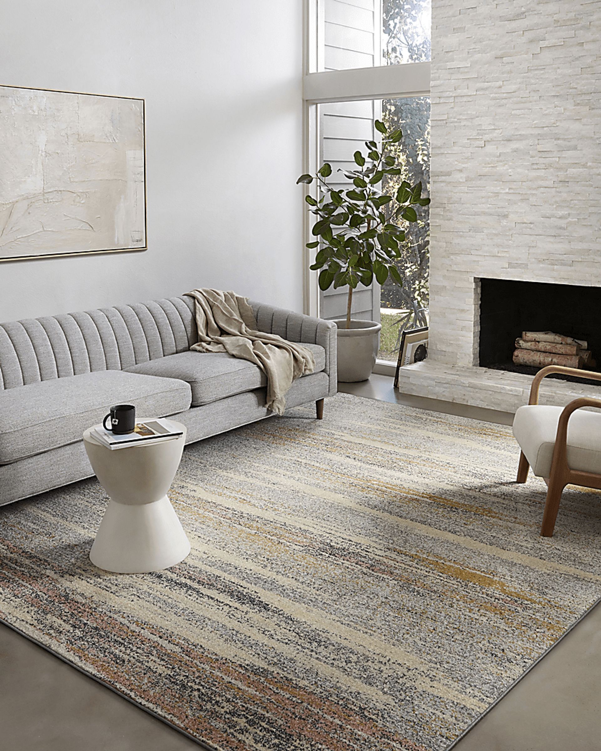Crossrose Gray 7'10 x 10' Rug - Image 3
